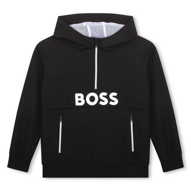 Sudadera BOSS negra para niño y adolescente